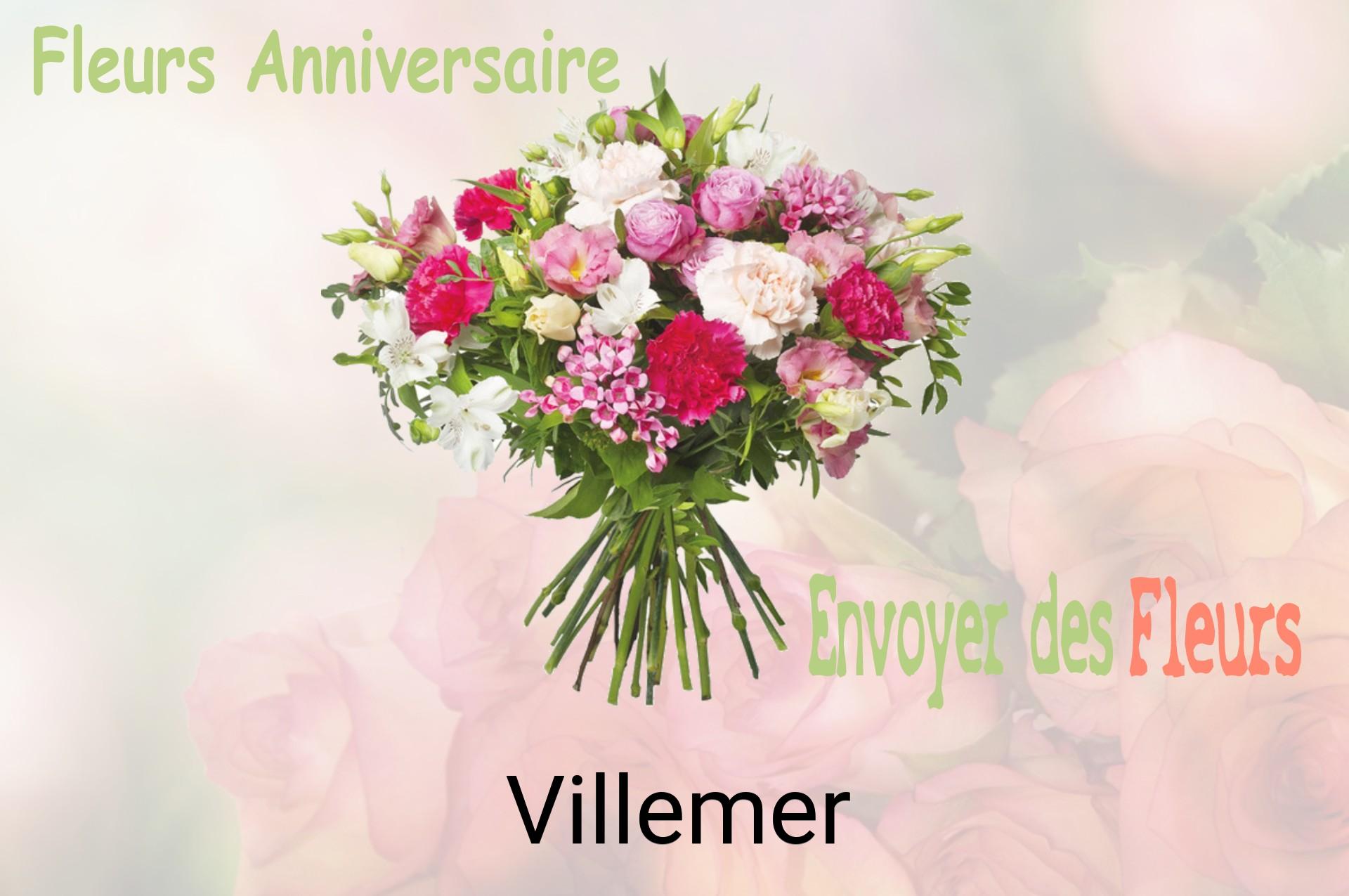 Bouquet de fleurs d’anniversaire livré à Villemer