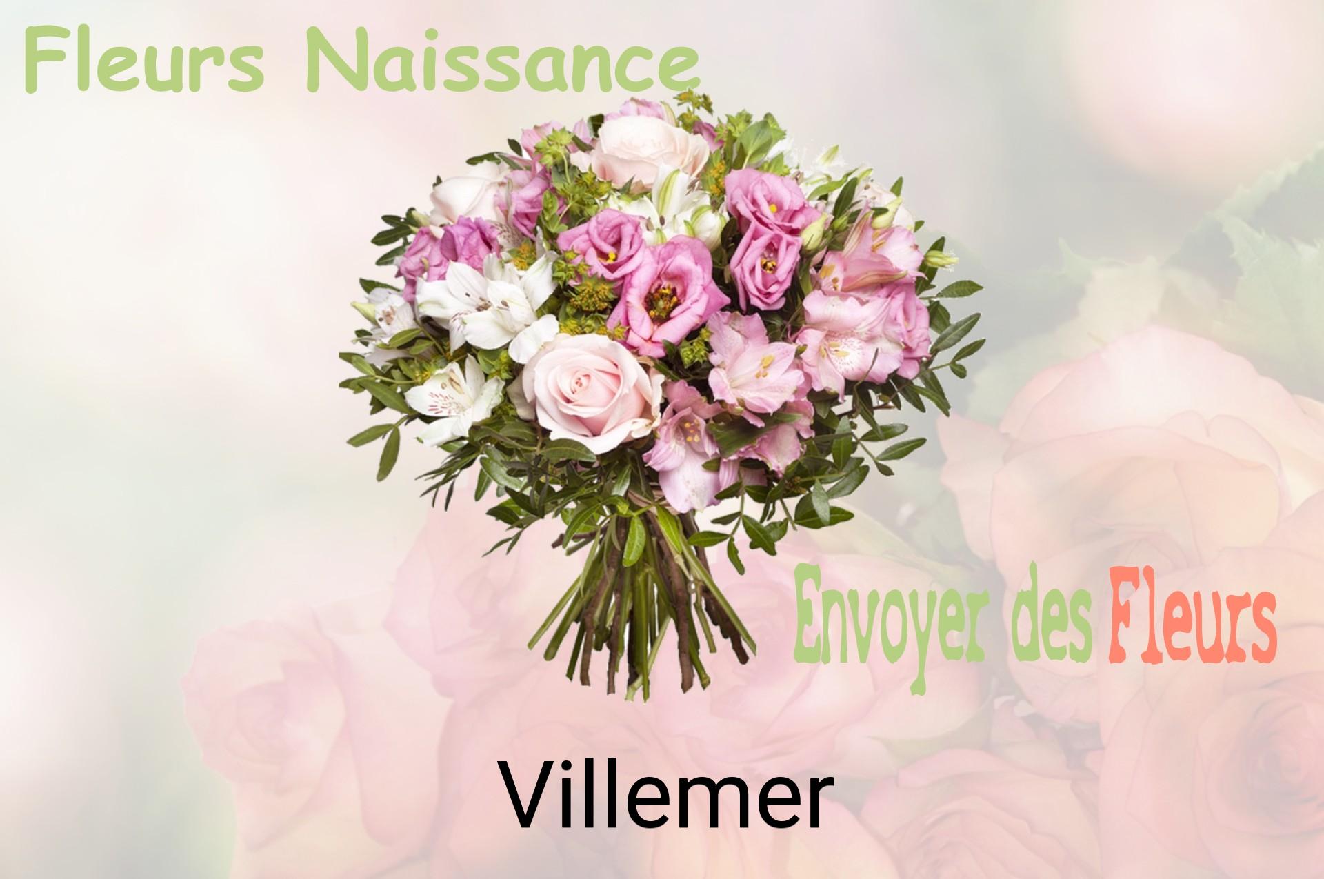 Bouquet de fleurs de naissance livré à Villemer